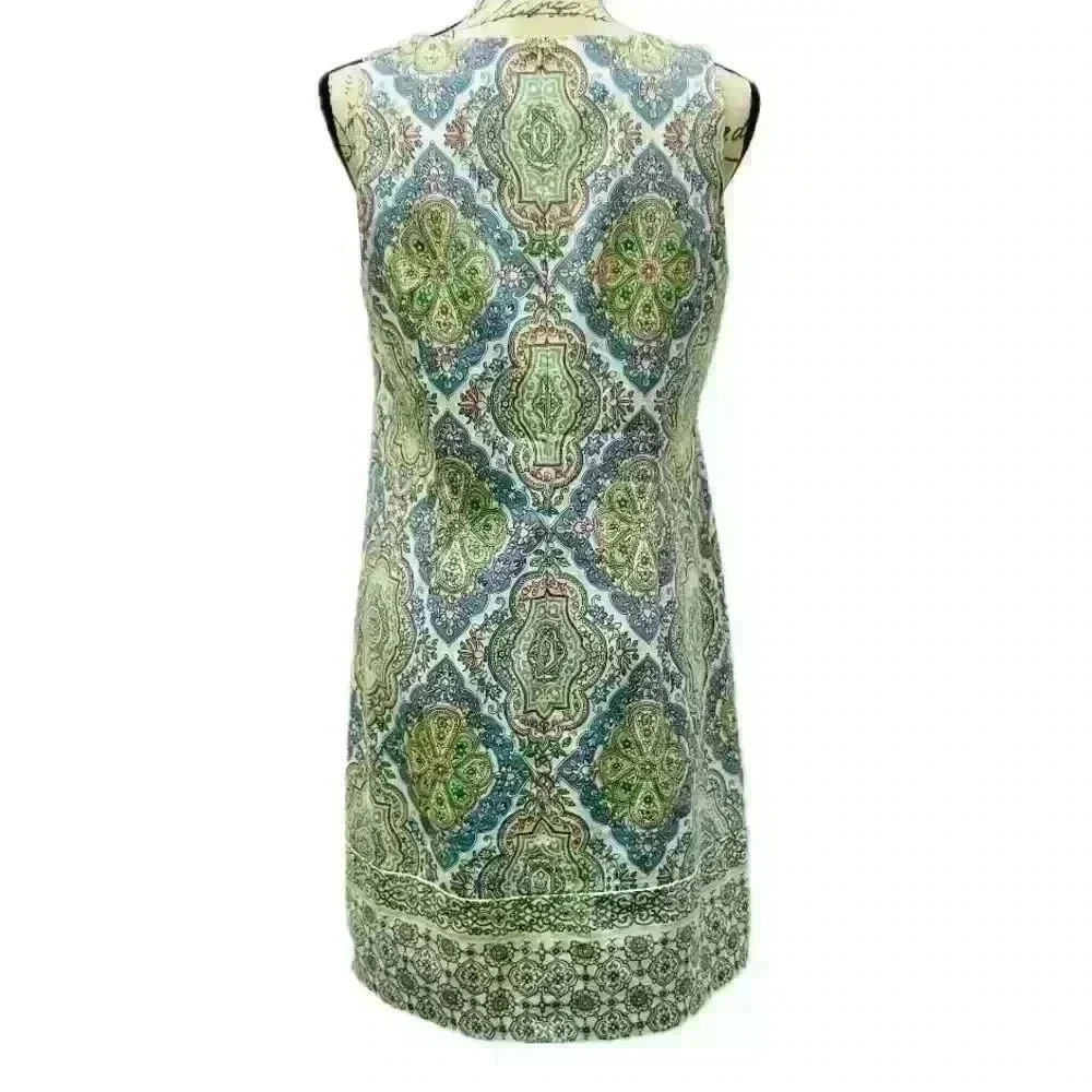 Maggy London Women's Sleeveless Floral Midi Sheath Dress Size 10 - Picture 2 of 9